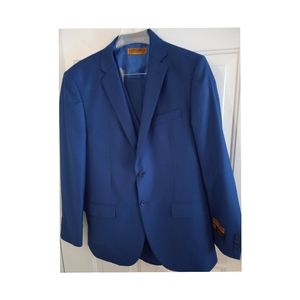 Alberto Nardoni Men Suit Blue 3 pieces . Size W34 Blazer.